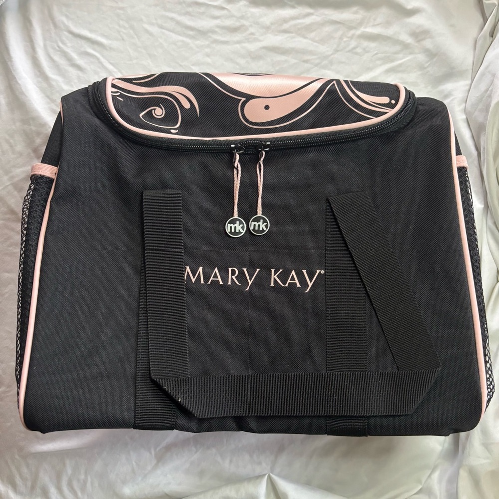 Mary Kay Black and Pink Travel Bag Cosmetics